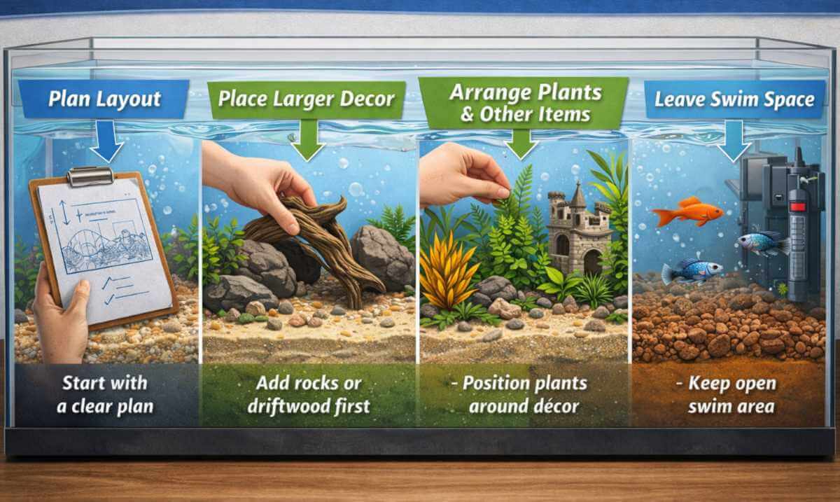 How To Decorate A Fish Tank Properly