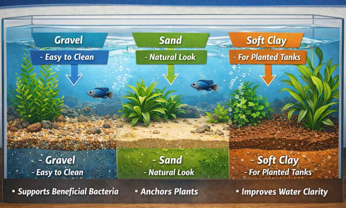 The Right Substrate And Base Layer's for fish tank 